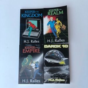 HJ Ralles 4 Books INSCRIBED/SIGNED Keeper of the Realm, Kingdom, Empire, Darok